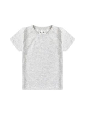 Camiseta Infantil Menino Meia Malha Mescla