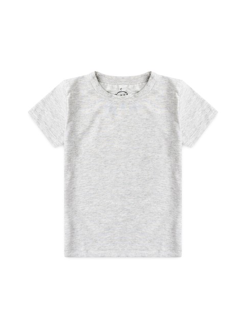 Camiseta Infantil Menino Meia Malha Mescla