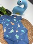 Conjunto Bebê Menino Body e Bermuda Moletinho Dino