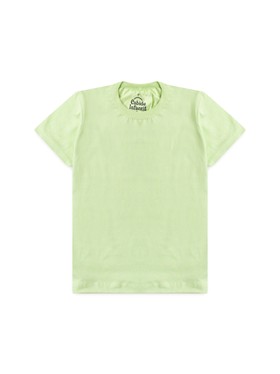 Camiseta Infantil Menino Meia Malha Verde Claro