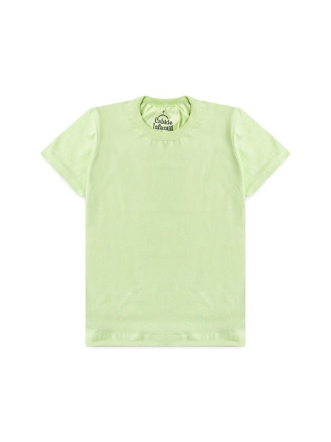 Camiseta Infantil Menino Meia Malha Verde Claro