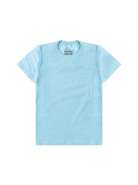 Camiseta Infantil Menino Meia Malha Azul Claro
