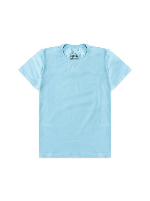 Camiseta Infantil Menino Meia Malha Azul Claro