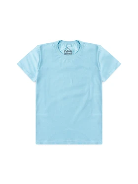 Camiseta Infantil Menino Meia Malha Azul Claro