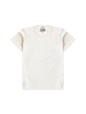 Camiseta Infantil Menino Meia Malha Off White
