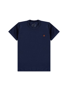 Camiseta Infantil Menino Meia Malha Marinho