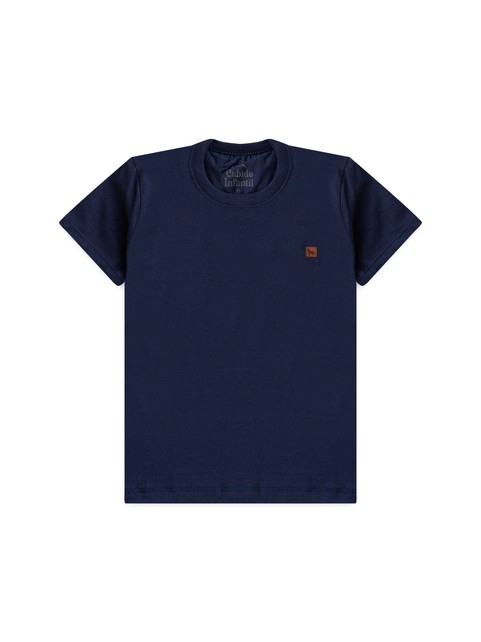 Camiseta Infantil Menino Meia Malha Marinho