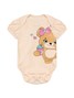 Conjunto Bebê Menina Body e Bermuda Moletinho Ursinha com Laço