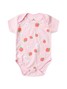 Conjunto Bebê Menina Body e Shorts Moletinho Morango