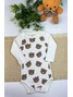 Kit Body Bebê Unissex Suedine Ursinhos Areia