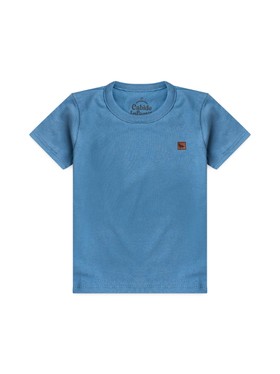 Camiseta Infantil Menino Meia Malha Azul