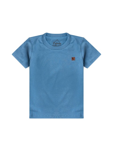 Camiseta Infantil Menino Meia Malha Azul
