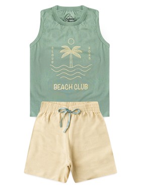 Conjunto Infantil Menino Regata Bermuda Beach Club