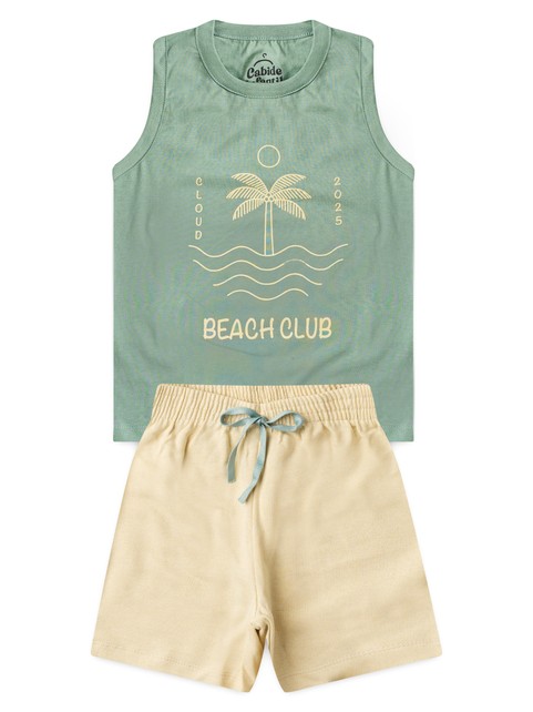 Conjunto Infantil Menino Regata Bermuda Beach Club