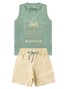 Conjunto Infantil Menino Regata Bermuda Beach Club