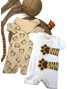Kit Macacão Bebê Menino Suedine Patinhas