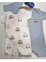 Kit Macacão Bebê Menino Suedine Carrinhos