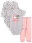 Kit Body Bebê Menina Malha Dino