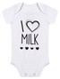 Kit Body Bebê Unissex I Love Milk
