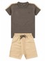 Conjunto Infantil Menino Camiseta Bermuda Lobo
