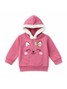 Conjunto Infantil Menina Moletom Peluciado com Capuz Ursinha