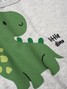 Conjunto Infantil Menino Moletom Peluciado Bebê Dinossauro