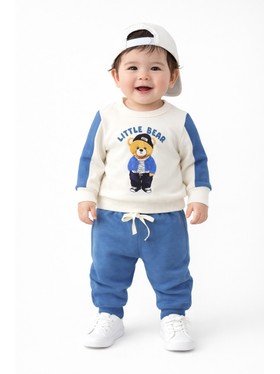 Conjunto Infantil Menino Moletom Peluciado Little Bear