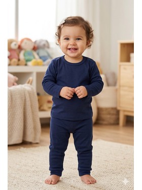 Conjunto Infantil Unissex Térmico  Marinho