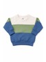 Conjunto Infantil Menino Moletom Peluciado Tricolor Azul
