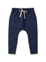 Conjunto Infantil Menino Moletom Peluciado Recortes Azul Ocre