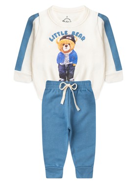 Conjunto Infantil Menino Moletom Peluciado Urso