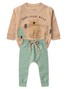 Conjunto Infantil Menino Moletom Peluciado Urso