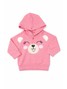 Conjunto Infantil Menina Moletom Peluciado com Capuz Ursa Feliz