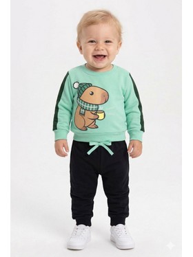 Conjunto Infantil Menino Moletom Peluciado Capivara