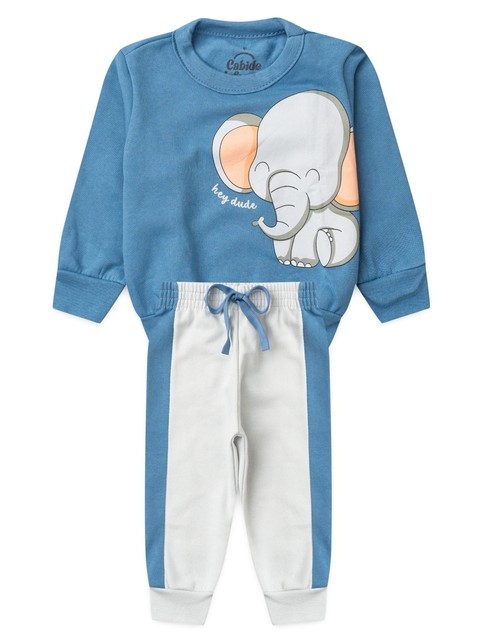 Conjunto Infantil Menino Moletom Peluciado Elefante