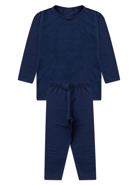 Conjunto Infantil Unissex Térmico  Marinho