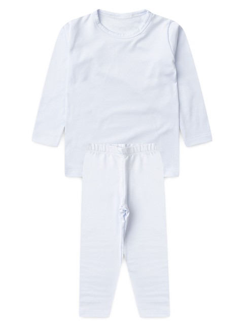 Conjunto Infantil Unissex Térmico  Branco