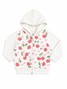 Conjunto Infantil Menina Moletom Peluciado com Capuz  Cerejas