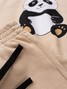 Conjunto Infantil Menino Moletom Peluciado Panda