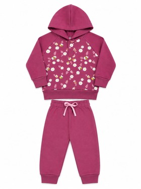 Conjunto Infantil Menina Moletom Peluciado com Capuz Abelhas