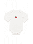 Kit Body Bebê Menina Suedine Cereja
