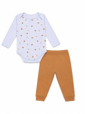 Conjunto Body Bebê Menina Suedine Borboletas