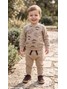 Conjunto Infantil Menino Moletom Peluciado Dinossauros