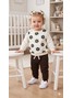 Conjunto Infantil Menina Moletom Peluciado Flores