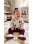 Conjunto Infantil Menina Moletom Peluciado Flores Coloridas