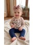 Conjunto Body Bebê Menina Suedine Margaridas