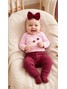 Conjunto Body Bebê Menina Suedine Joaninhas