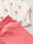 Conjunto Body Bebê Menina Suedine Tulipas