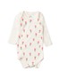 Conjunto Body Bebê Menina Suedine Tulipas
