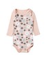 Conjunto Body Bebê Menina Suedine Margaridas